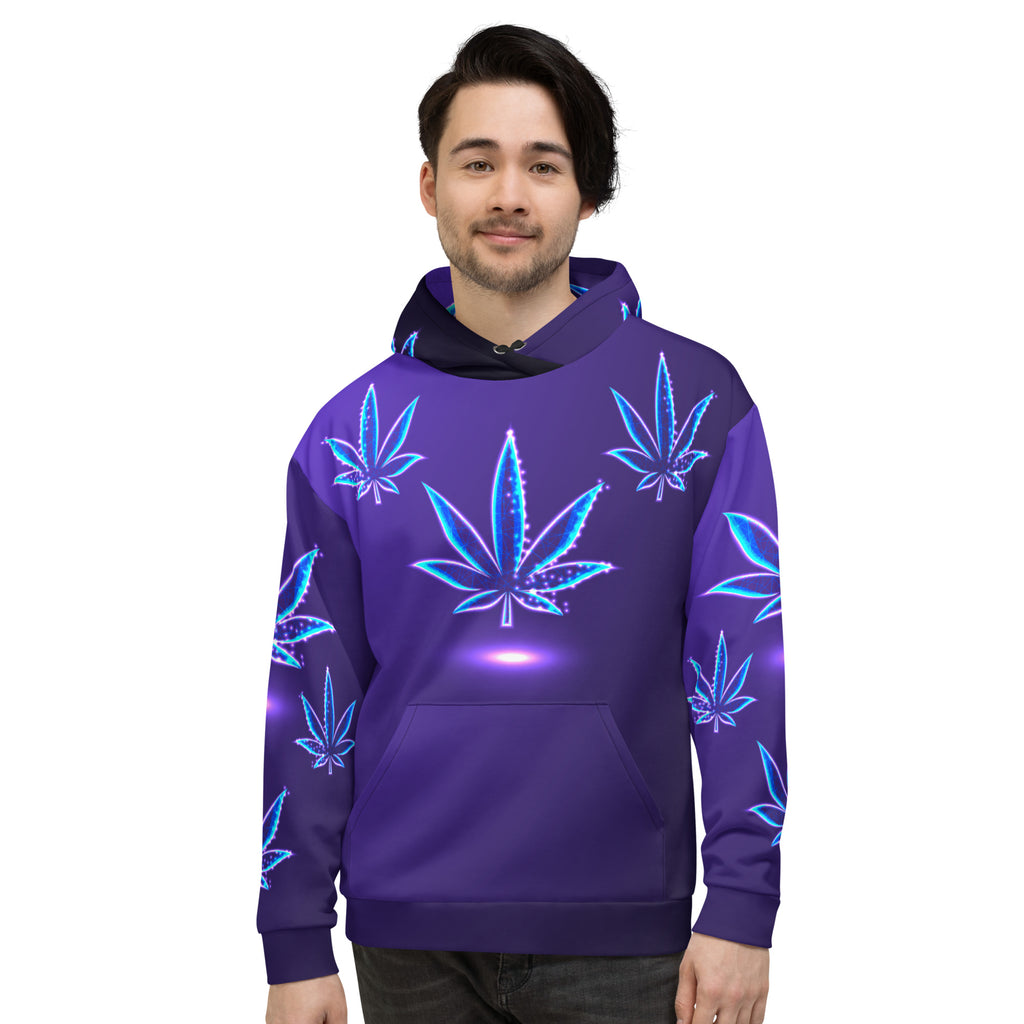 Aesthetic Leaf Printed Hoodie