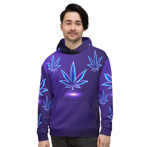 Aesthetic Leaf Printed Hoodie